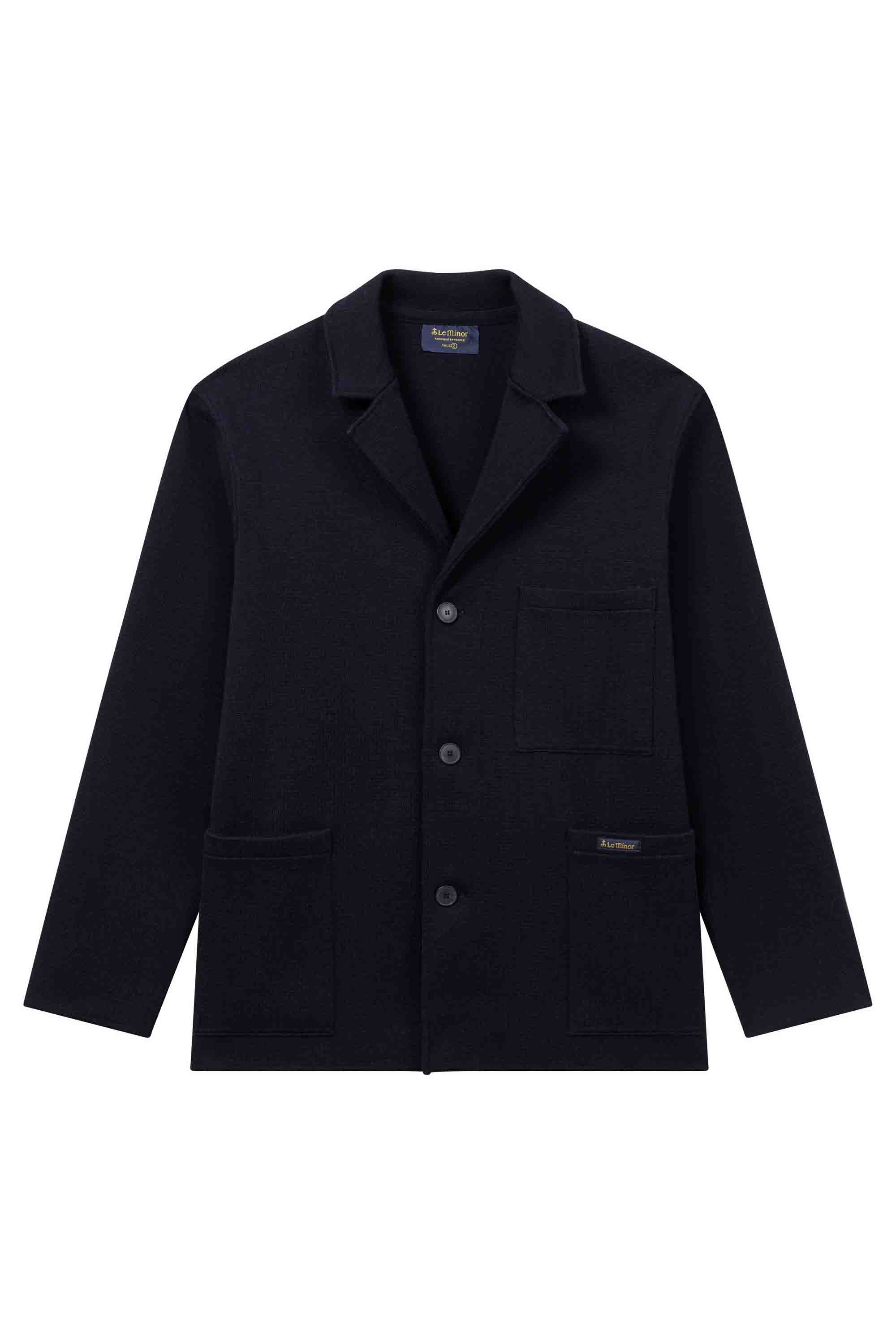 Blazer Milano bleu marine en laine mérinos pour homme - Image 5