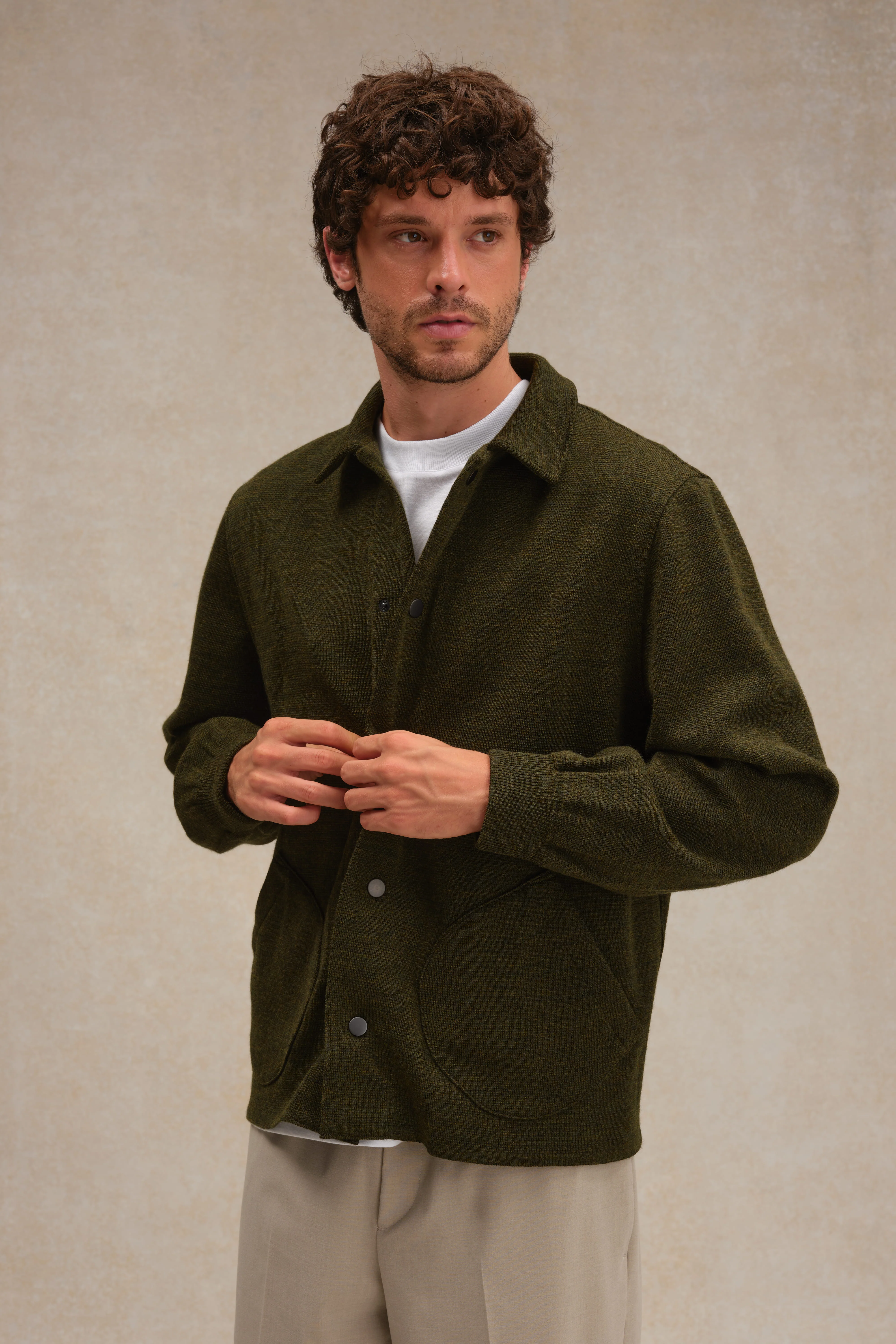 Coach jacket olive pour homme - Image 2
