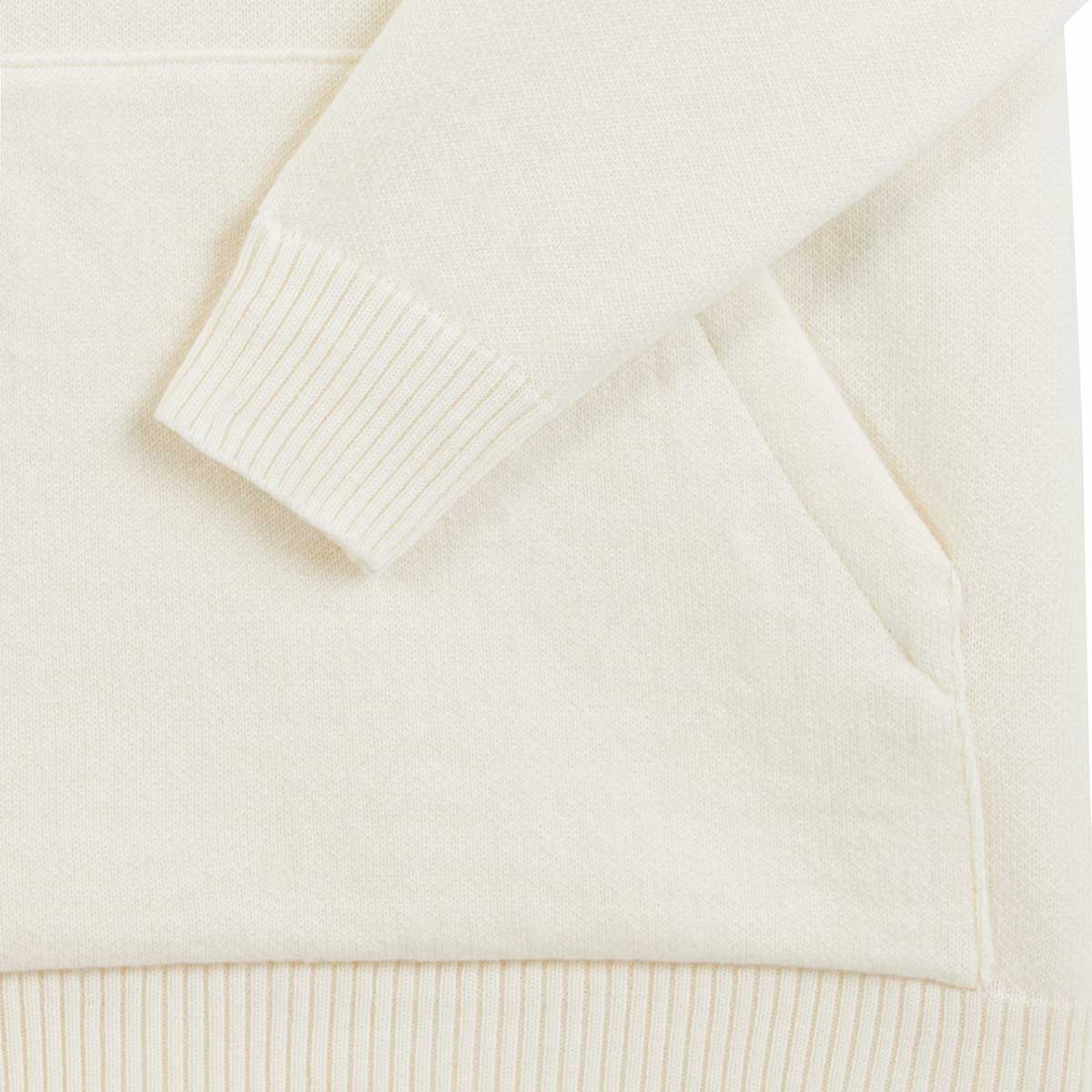 Hoodie écru en laine mérinos pour homme - Image 6