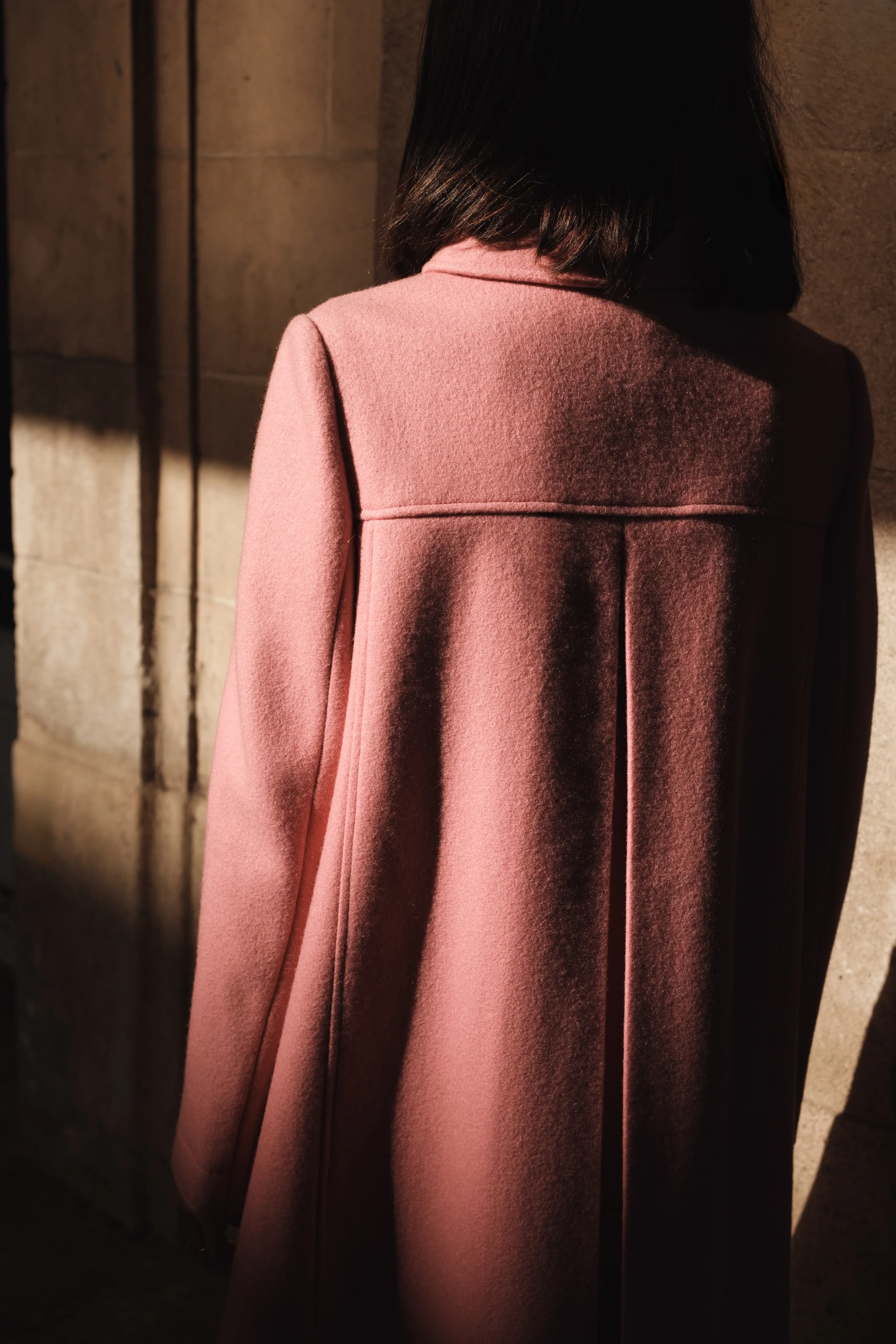 Manteau rose 1976 en laine et cachemire pour femme - Image 15