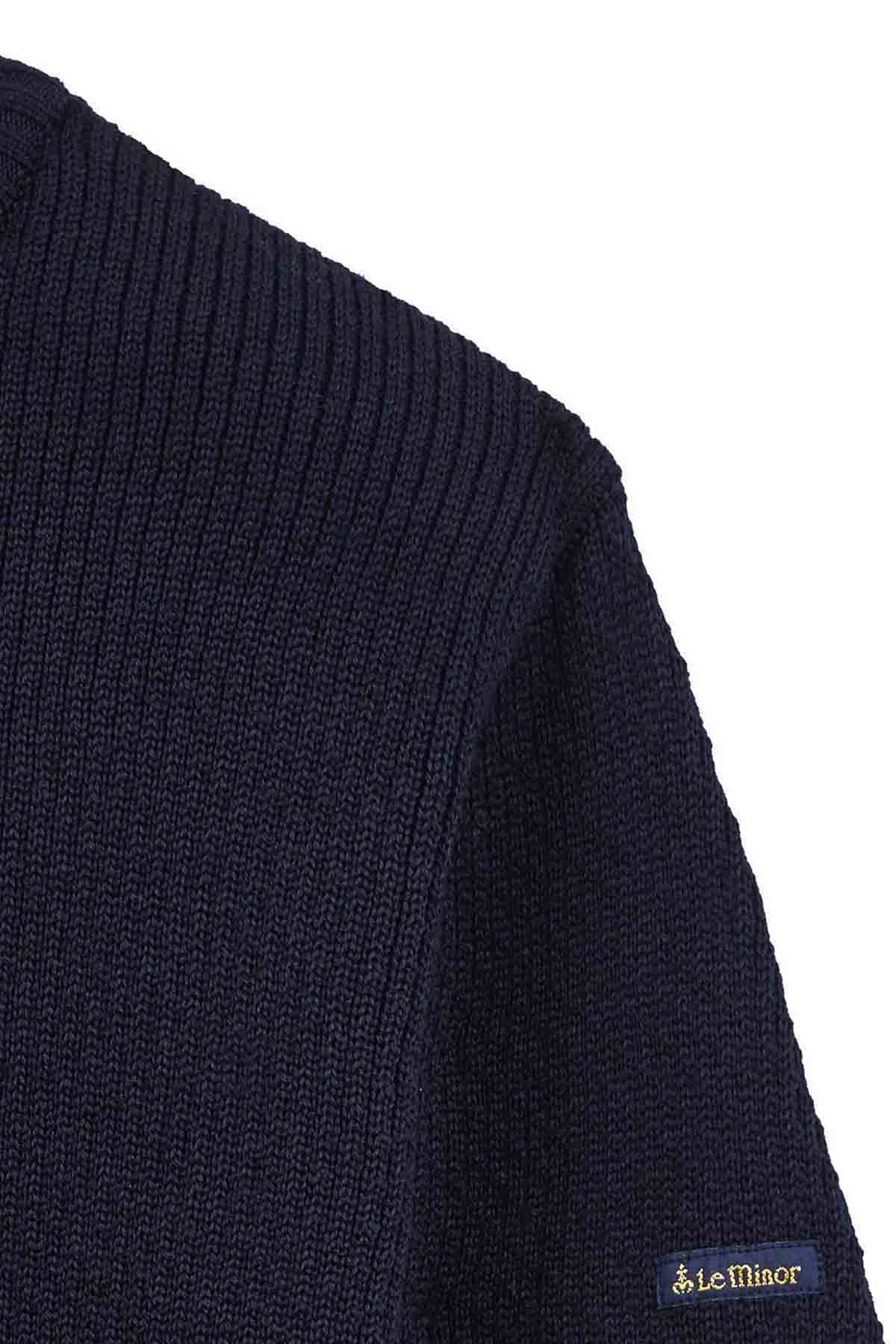 Pull col rond Norvégien bleu marine pour femme - Image 6