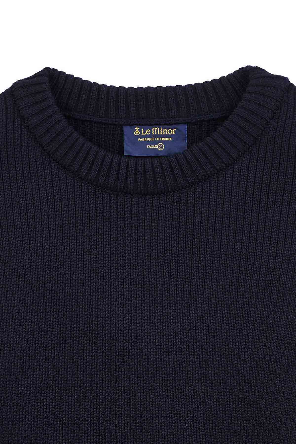 Pull col rond Norvégien bleu marine pour homme - Image 6
