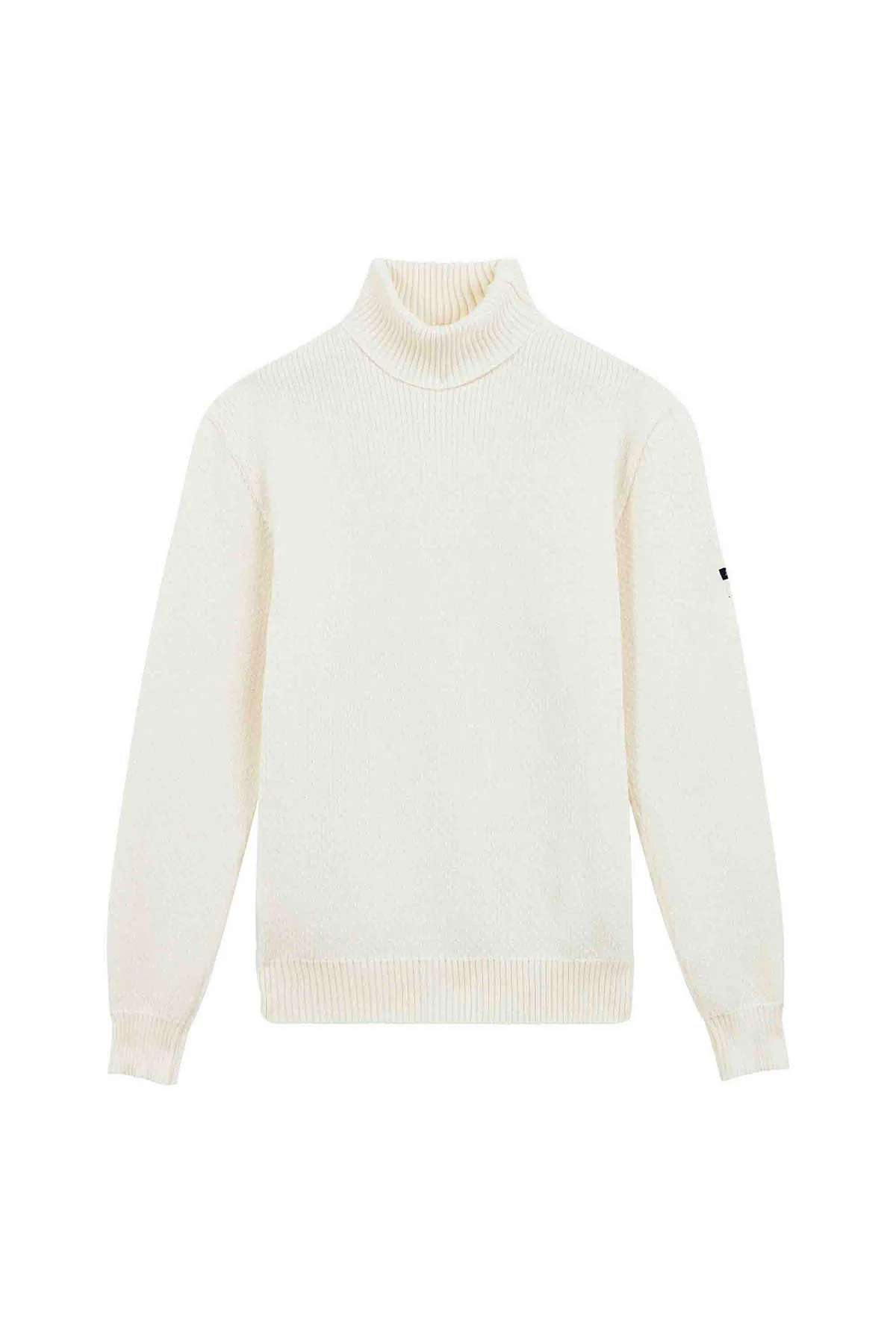 Pull col roulé Norvégien écru pour homme - Image 6