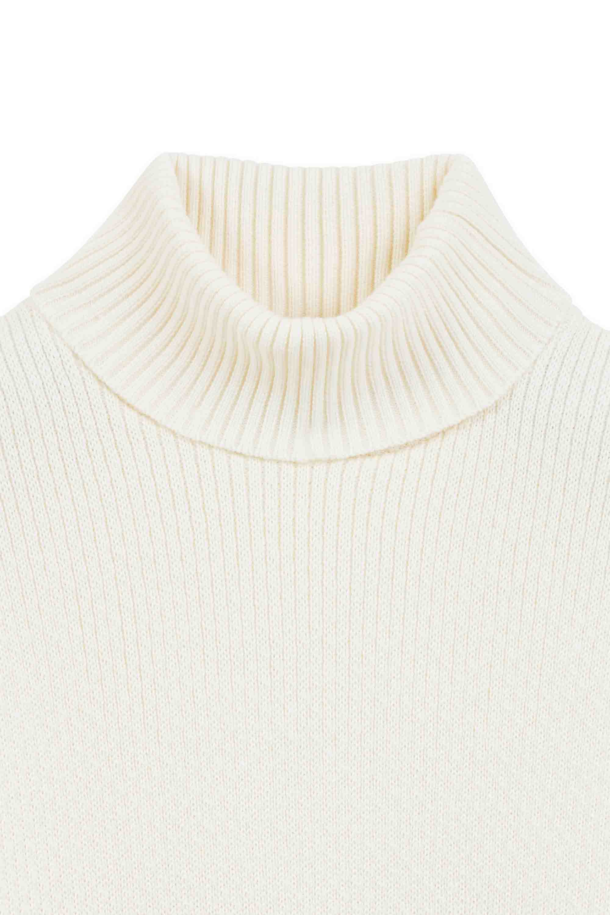 Pull col roulé Norvégien écru pour homme - Image 7